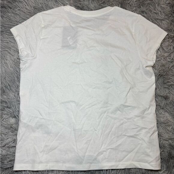 Levi's Women's Floral Graphic Short Sleeve Tee - White Size Medium NWT - Picture 5 of 7